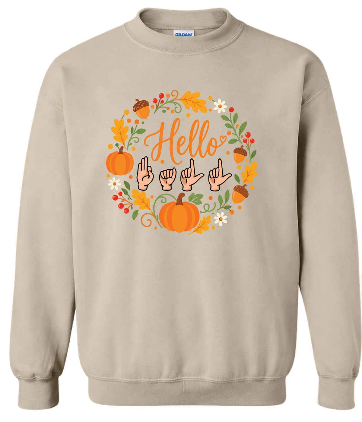 Hello Fall ASL Crewneck