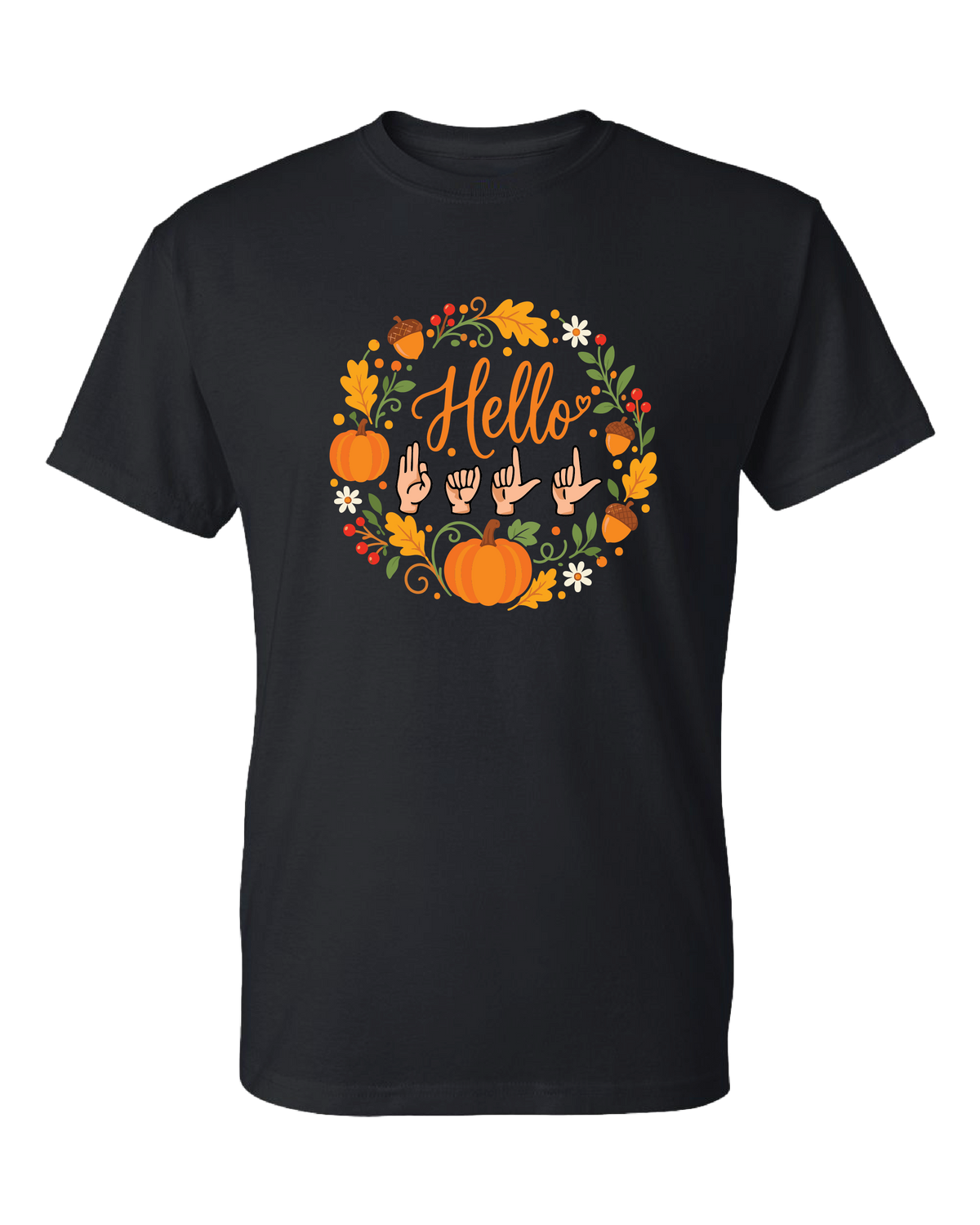 Hello Fall ASL T-shirt