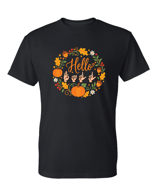Hello Fall ASL T-shirt